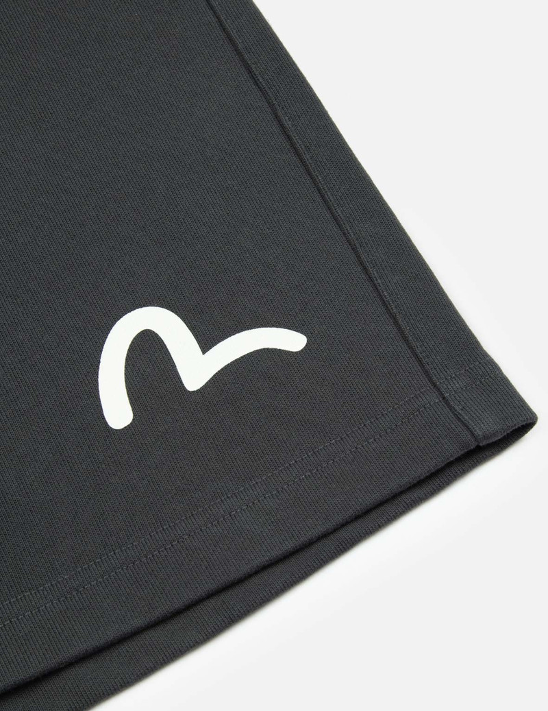 FOAM LINE KAMON AND SEAGULL DAICOCK PRINT LOOSE FIT SWEAT SHORTS 9