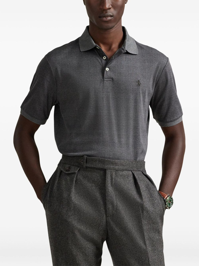 Glen checked short-sleeve polo shirt 3