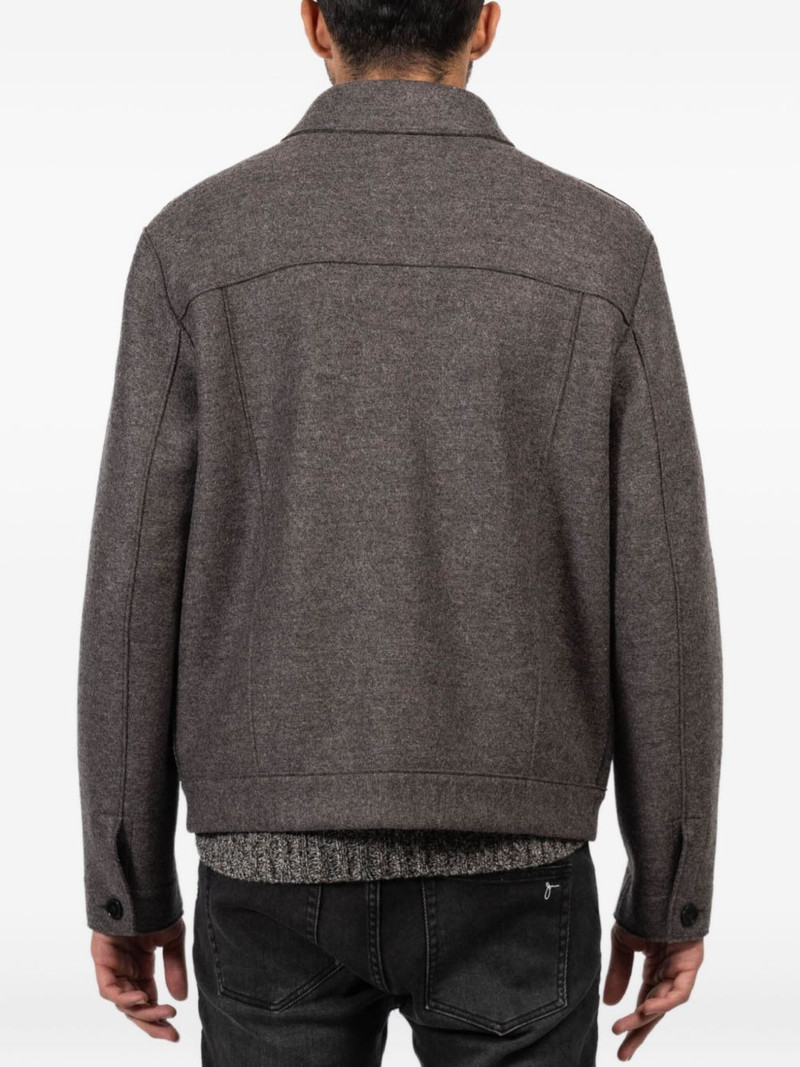 buttoned flap-pocket jacket 4