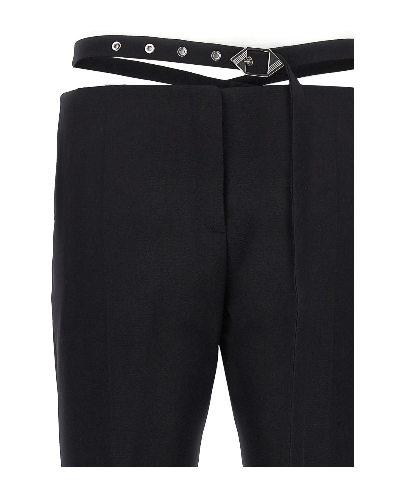 Belt Detail Trousers - 3