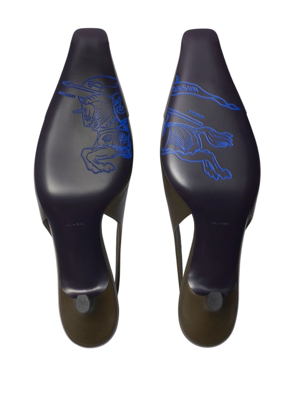 50mm leather slingback pumps - 6