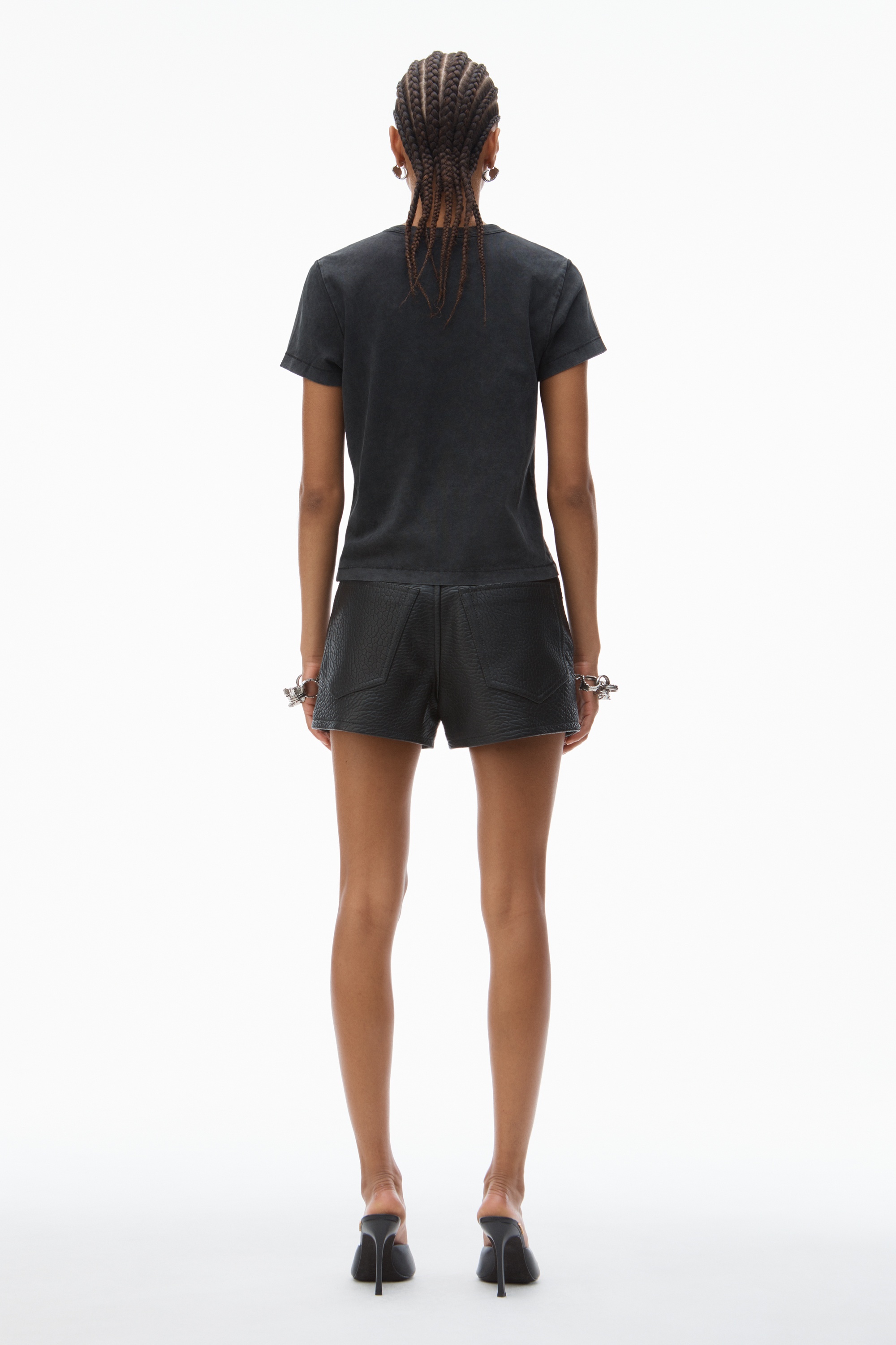SHRUNKEN TEE IN ACID WASH JERSEY - 4
