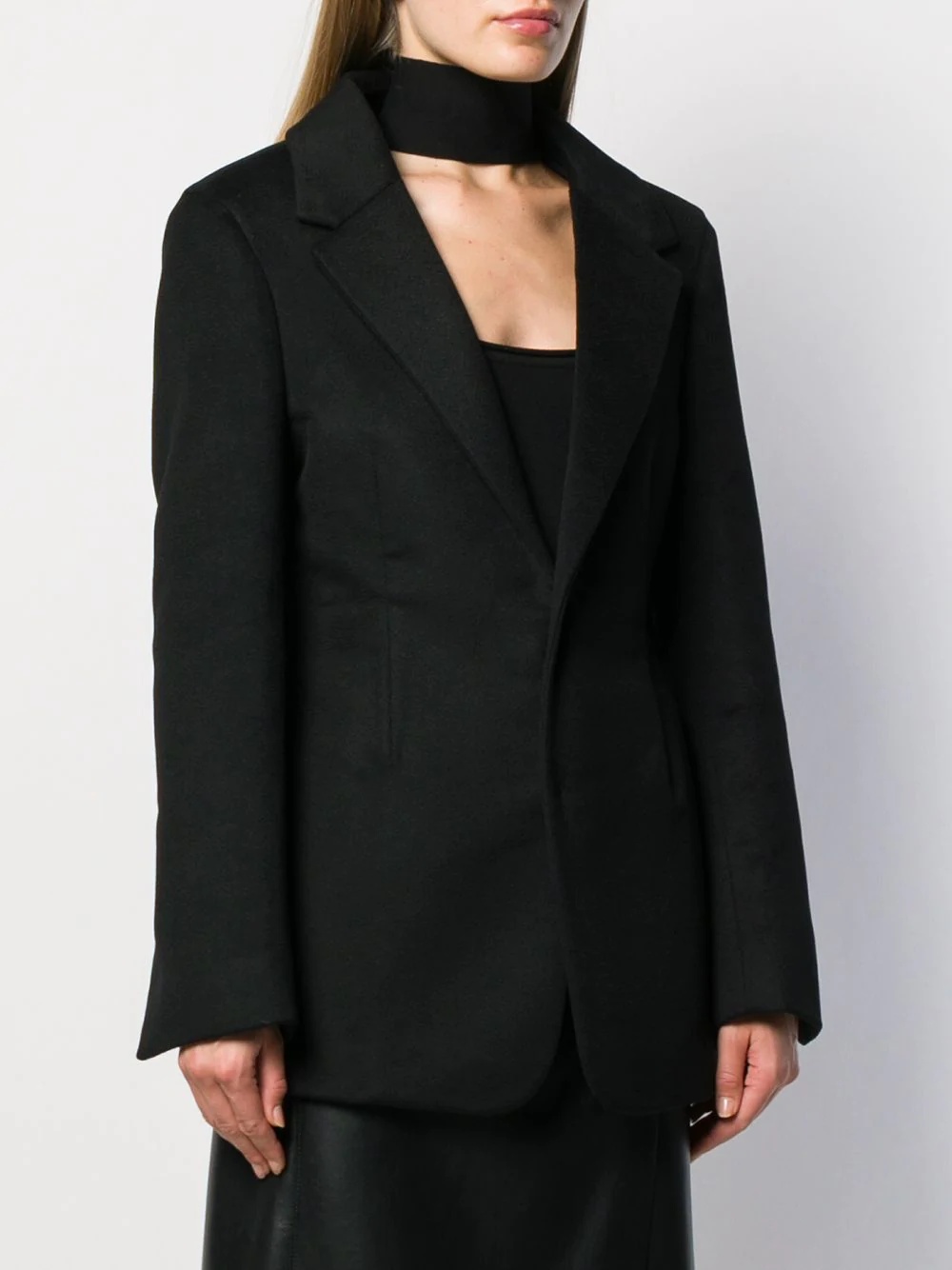 deep v-neck blazer - 3