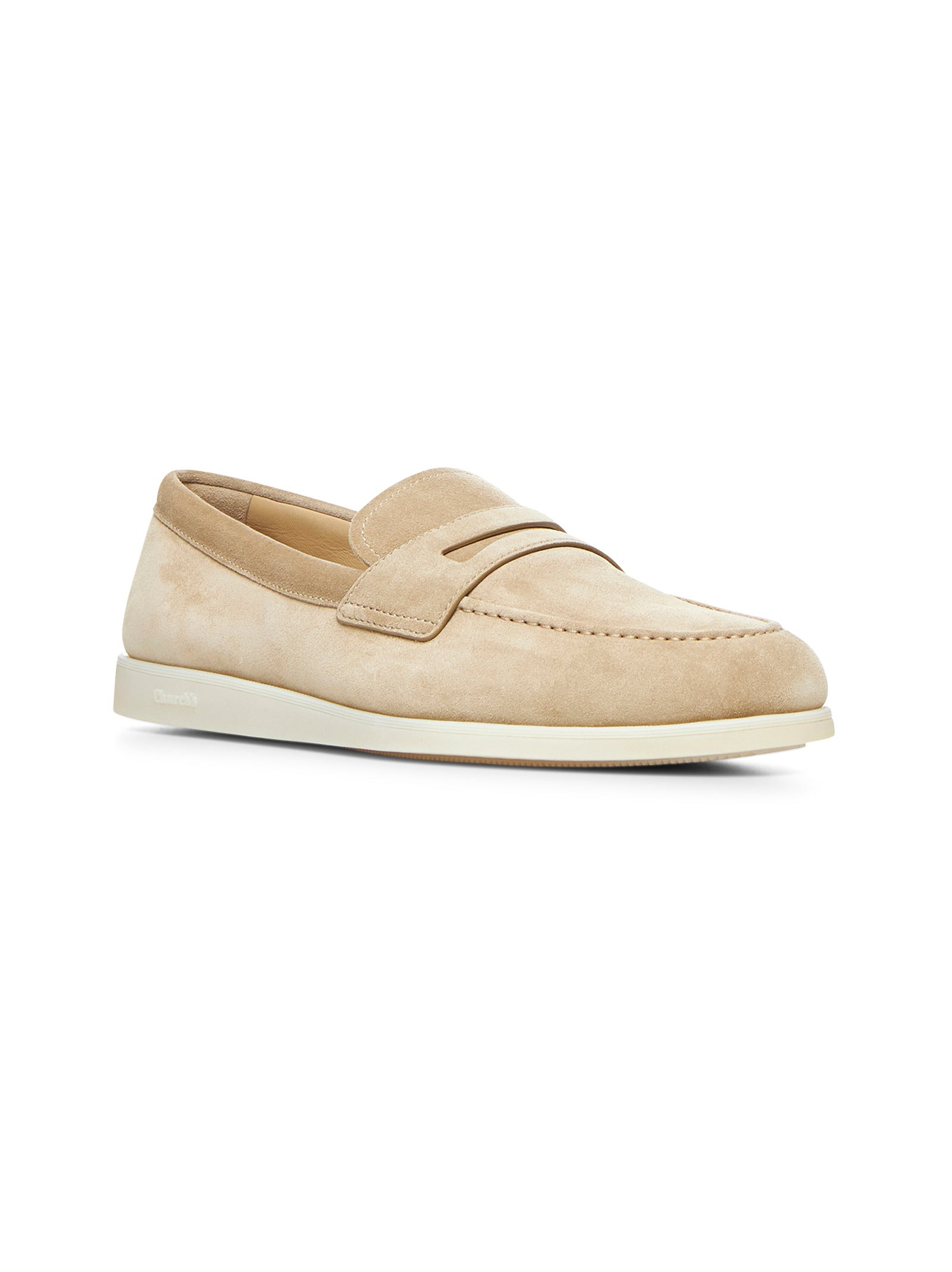 Beige suede Saddle loafers - 2