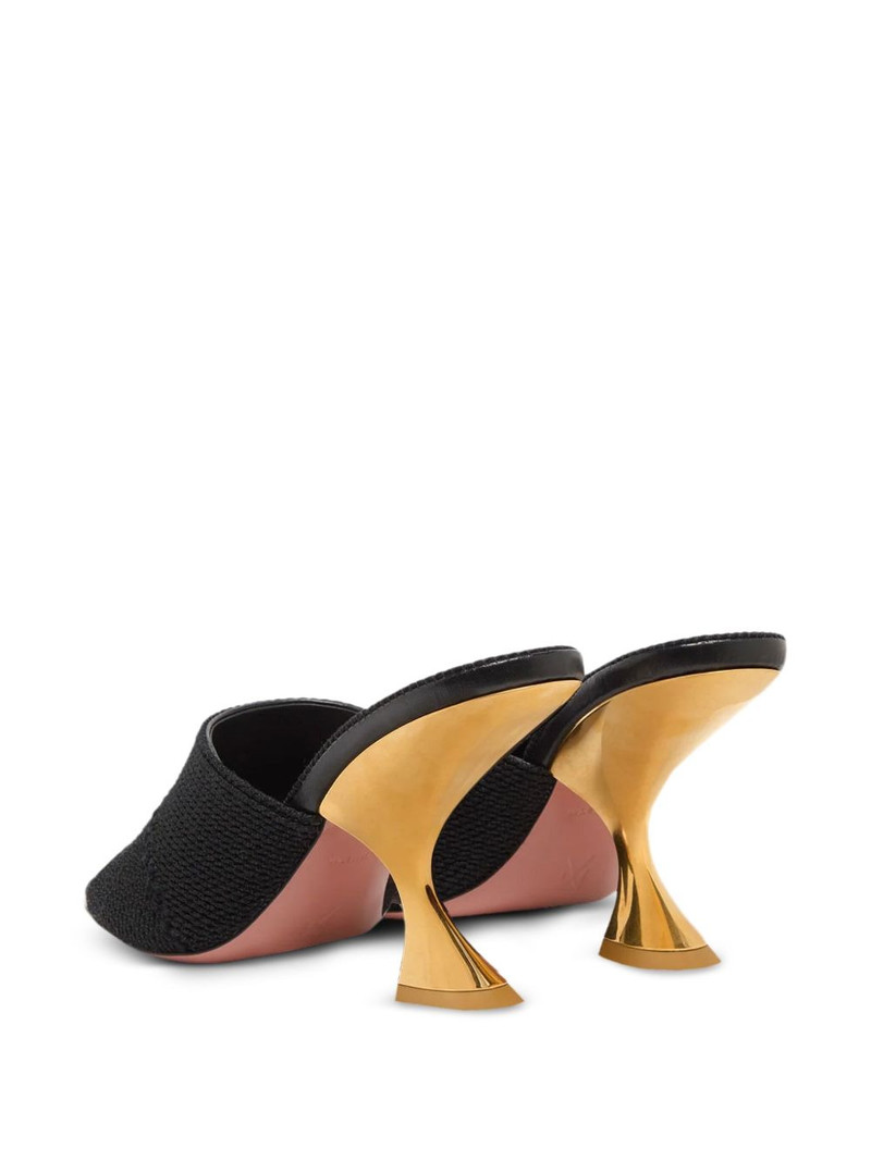 Amina Muaddi 90mm Taylor textured mules outlook