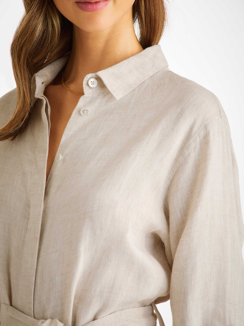 Women's Dress Sicily Linen Sand 6