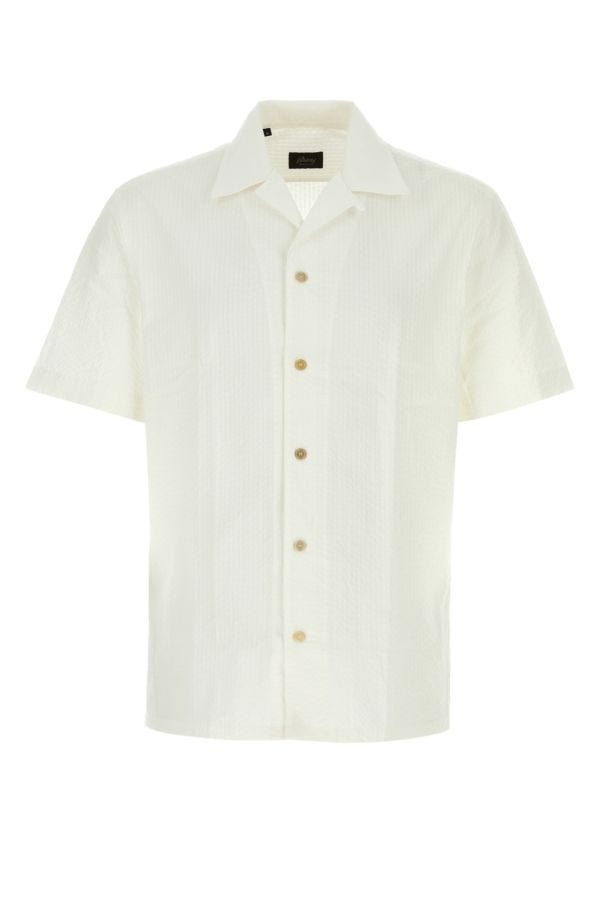 White seersucker shirt - 1
