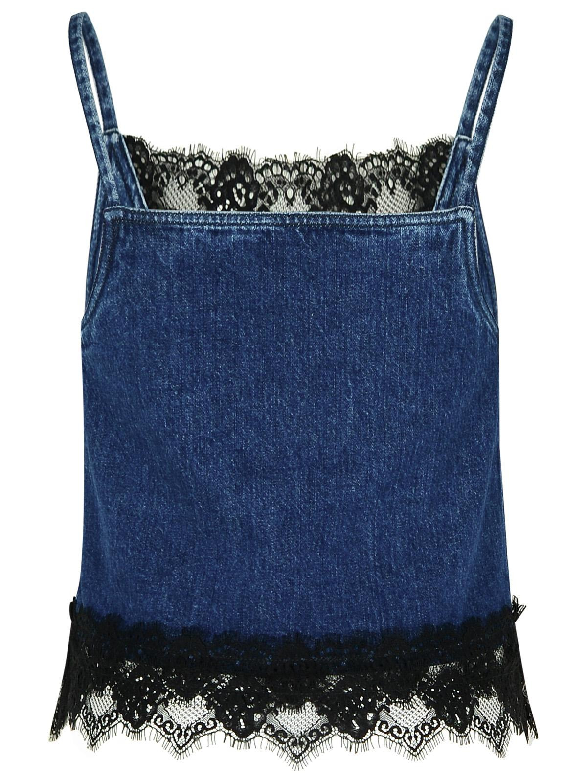 Off-White '20'S' Blue Denim Top Woman - 3