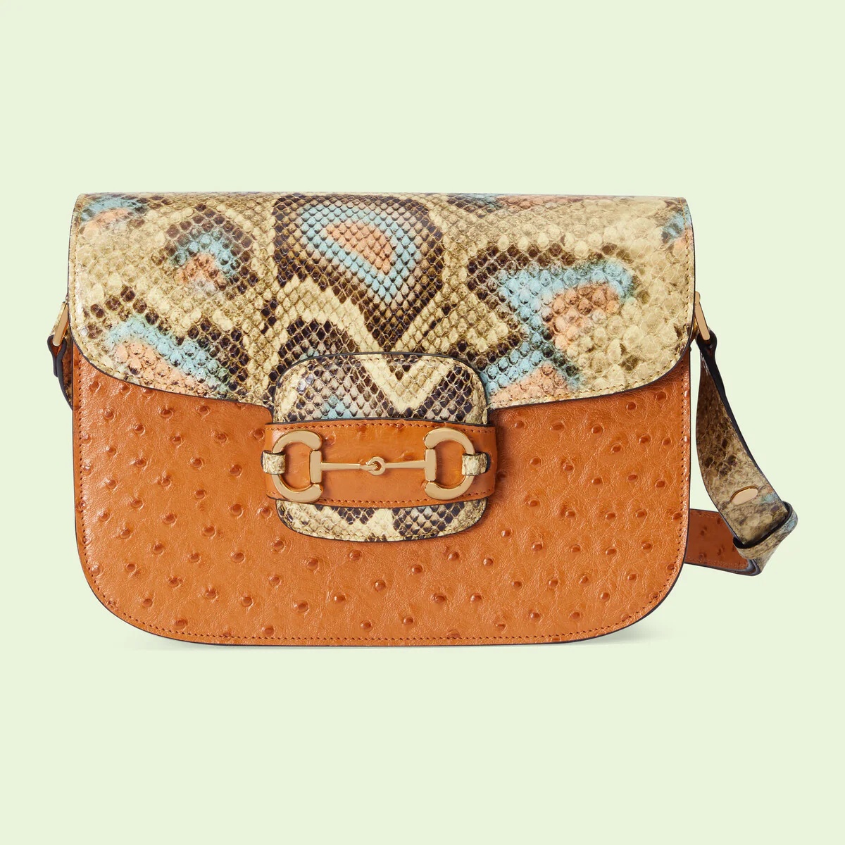 Jackie 1961 small python shoulder bag in multicolour python