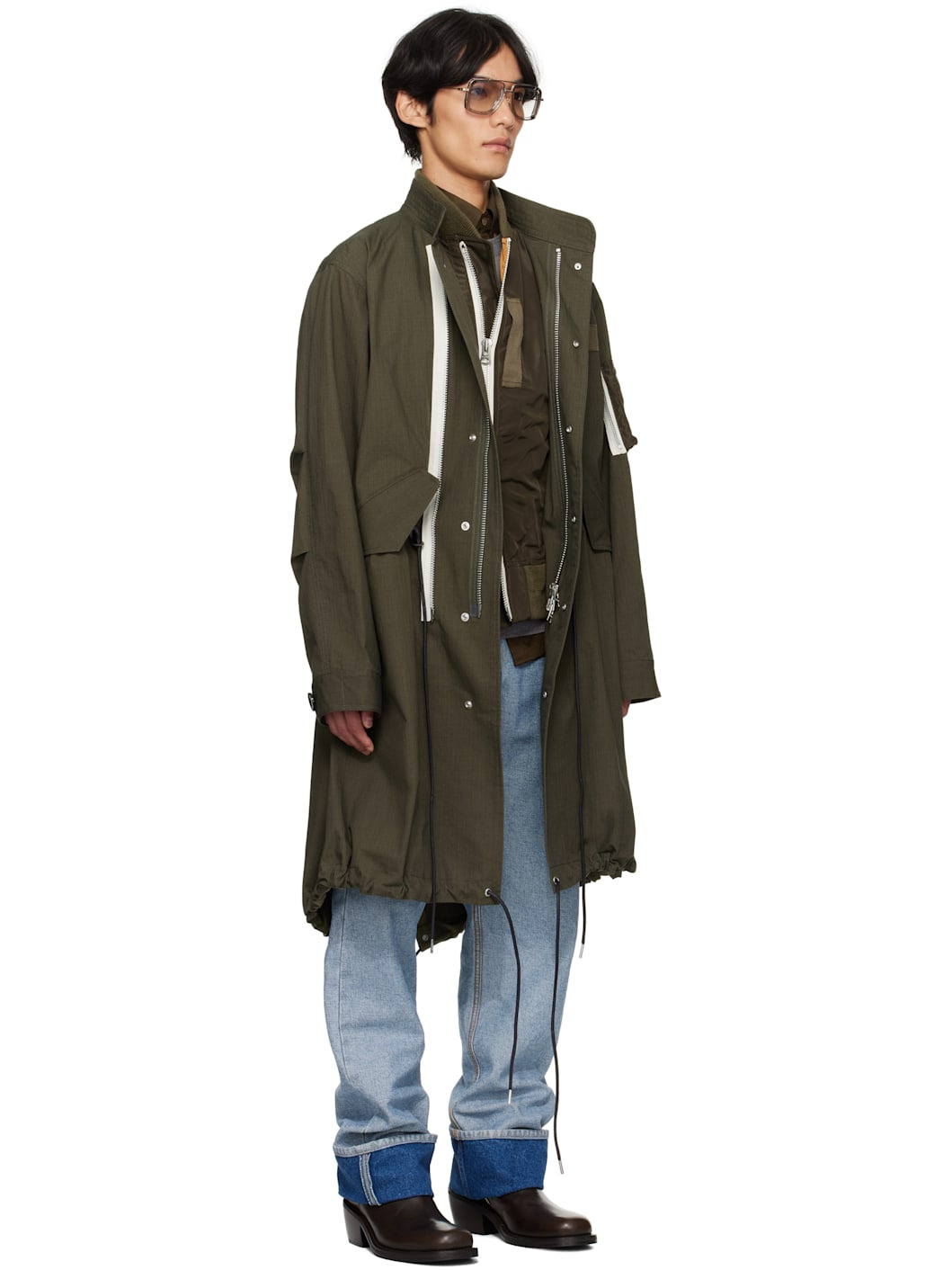 Khaki Rip Stop Coat - 2