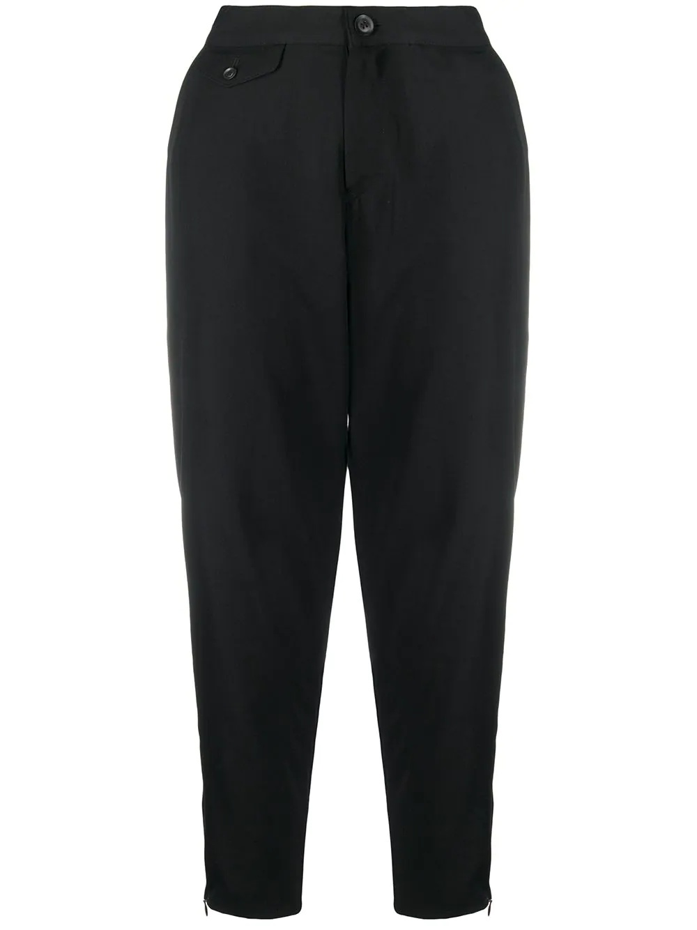 cropped tapered trousers - 1