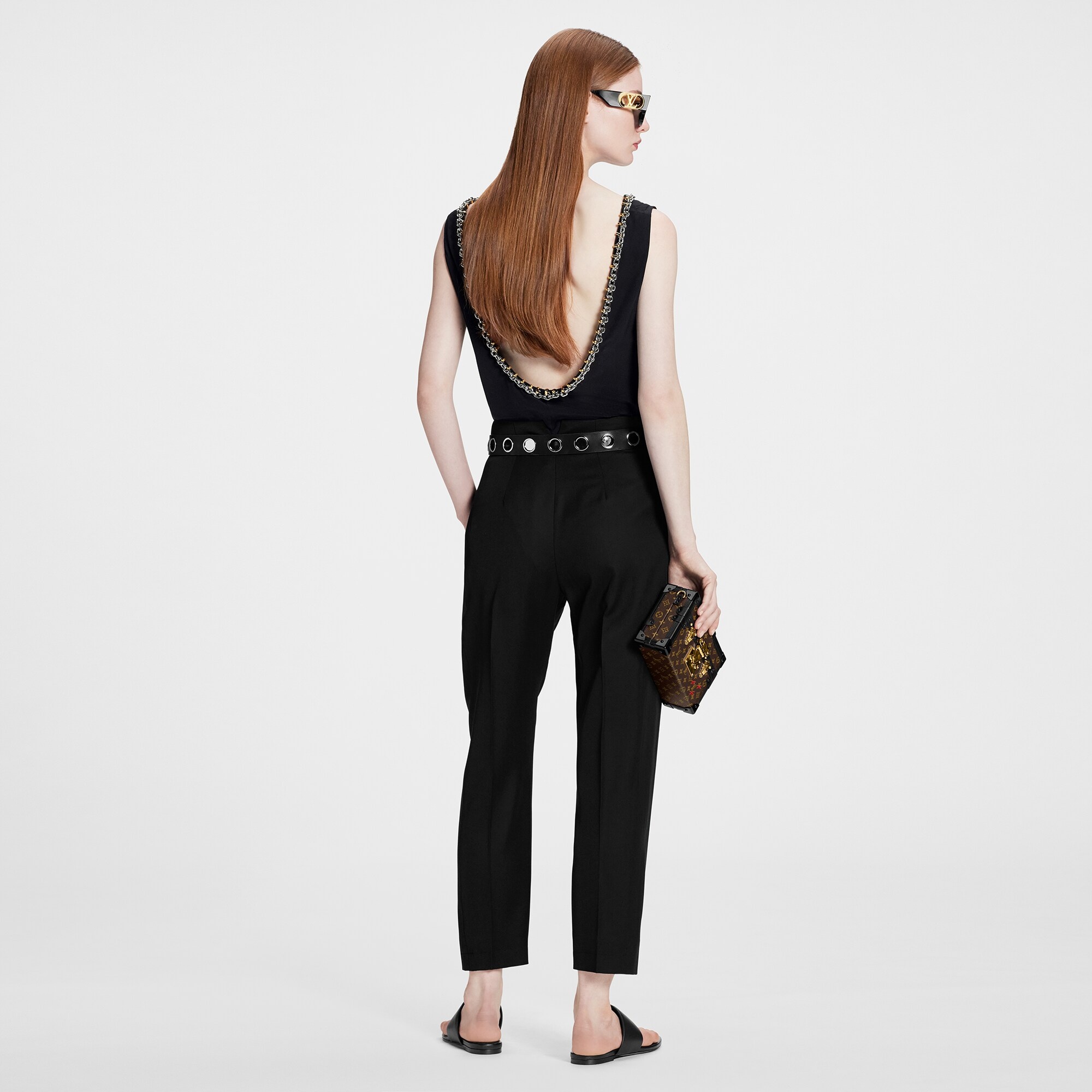 Monogram Adjuster Carrot Pants - 3