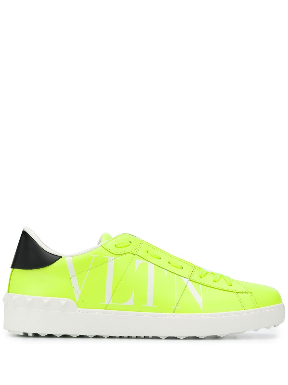 VLTN open leather sneakers - 1