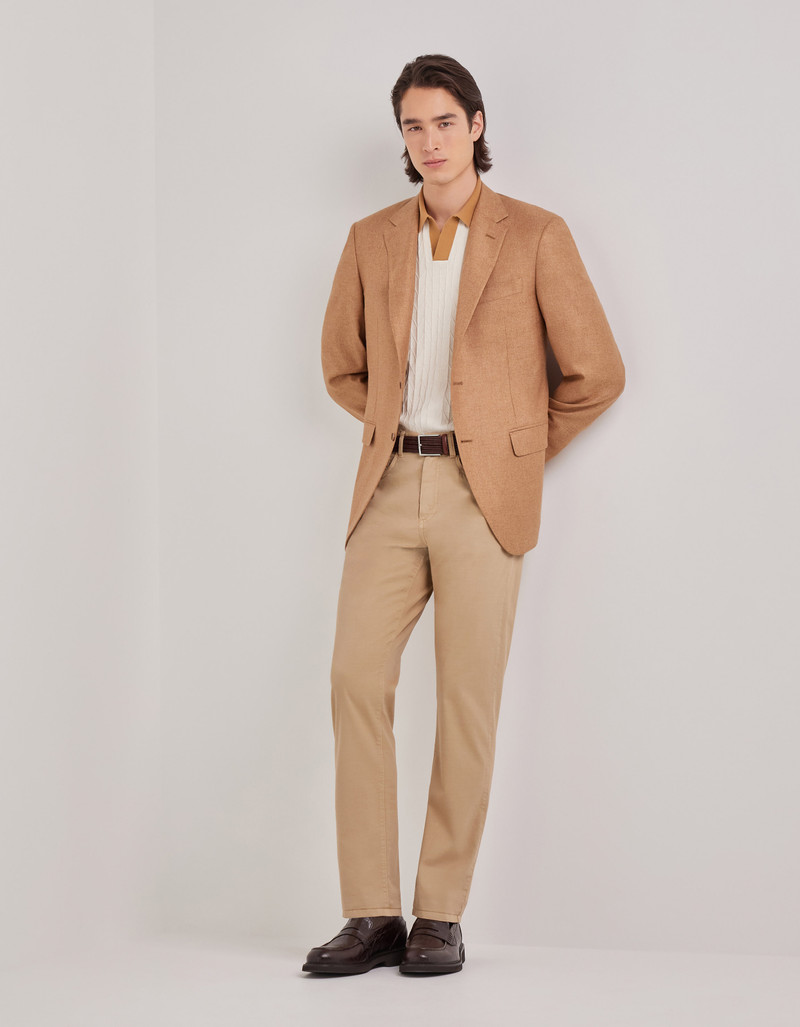 Canali DUNE FIVE POCKET REGULAR FIT PANTS IN COTTON AND SILK GABARDINE outlook