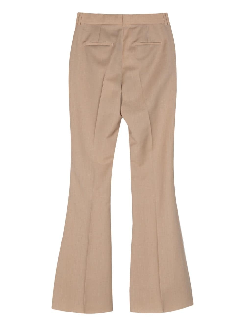 high-waist flared trousers - 2