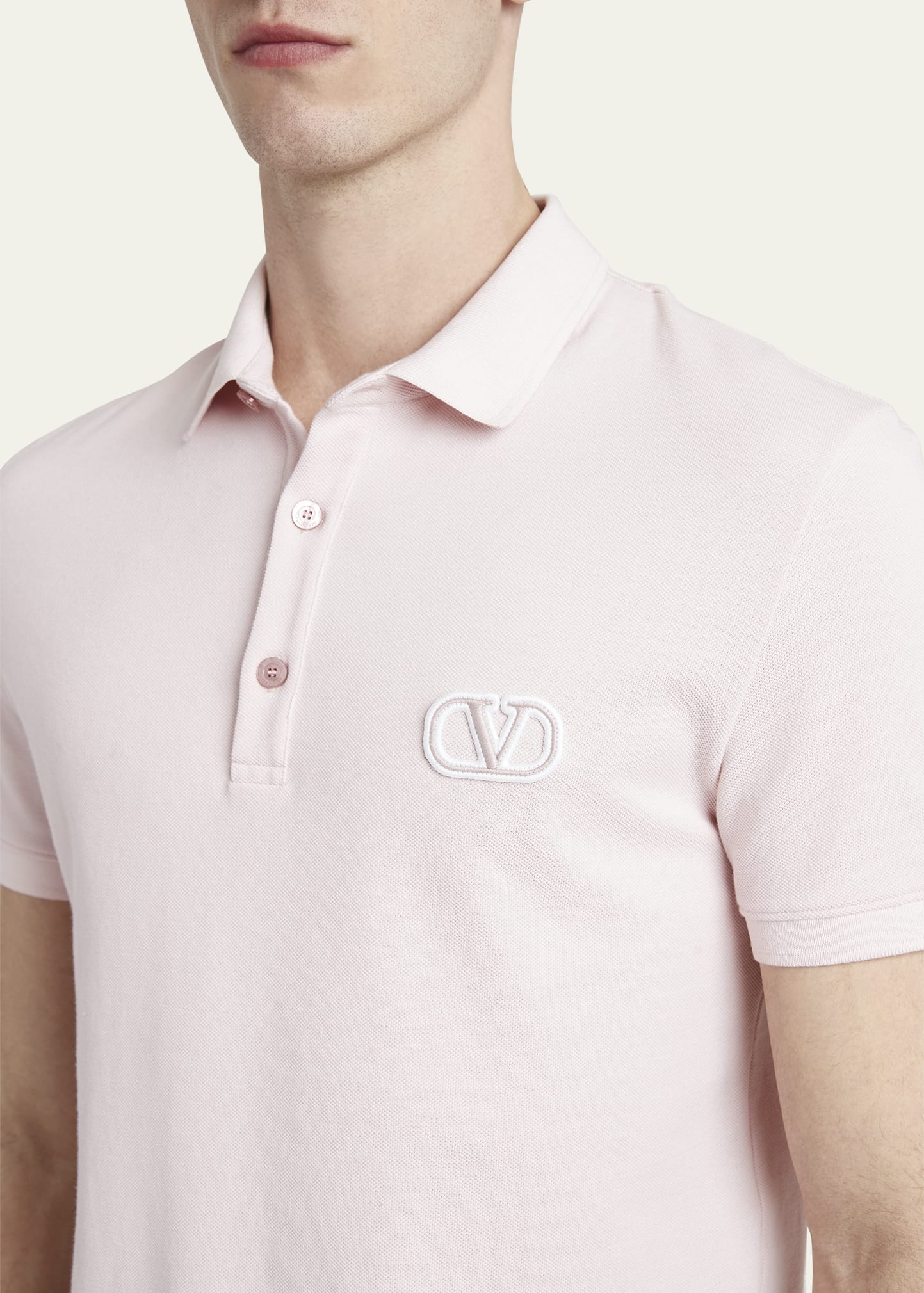 Men's VLogo Jersey Polo Shirt - 5