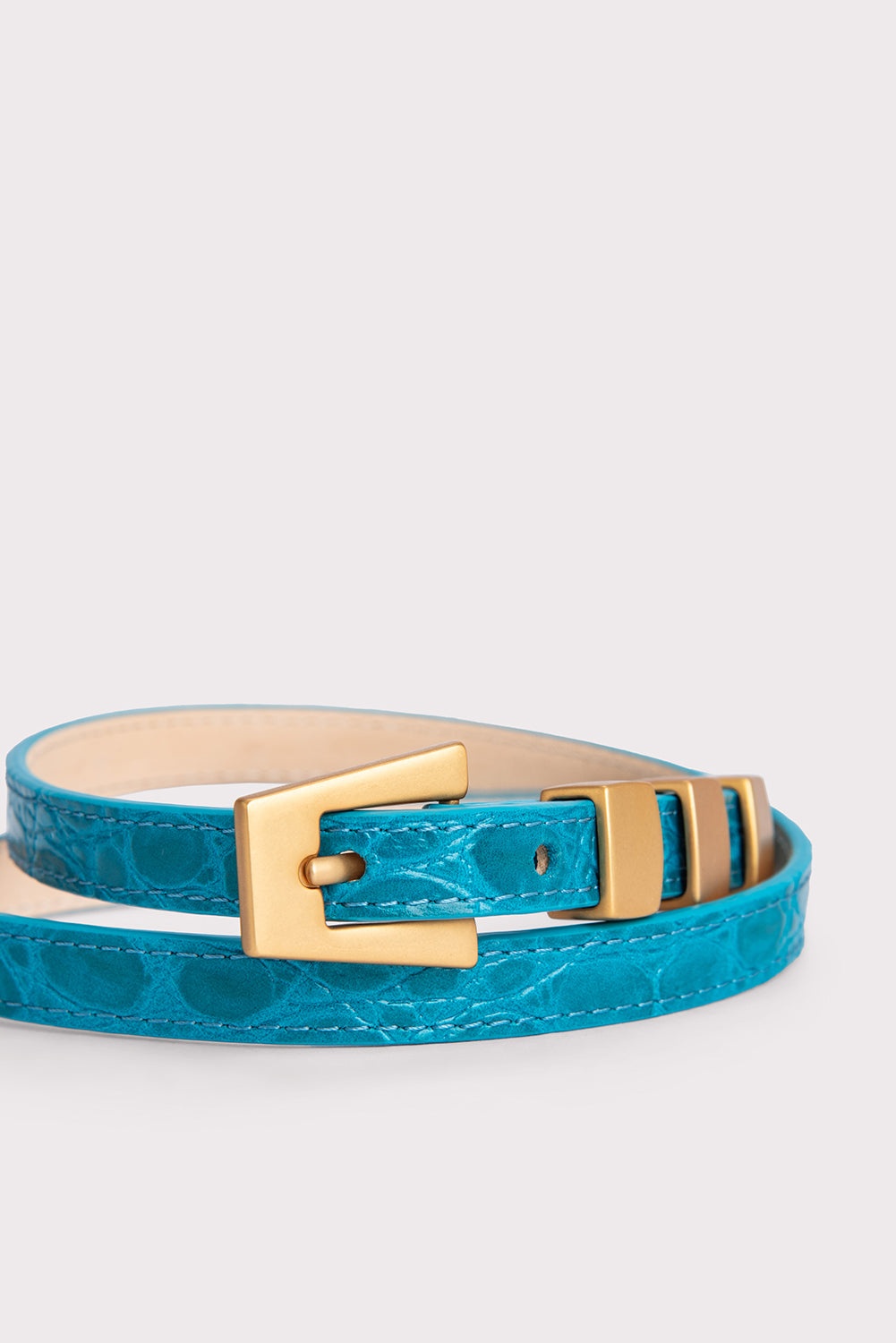 ベルト by FAR Belt - By Far - Leather - Blue (22PFKTNAZWS AZ AZUR) ベルト by FAR Belt - By Far - Leather - Blue (22PFKTNAZWS AZ