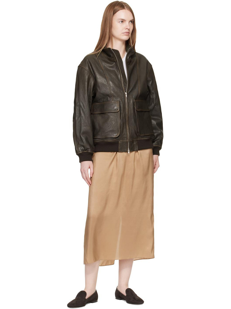 Gianvito Rossi Brown Suede Loafers outlook