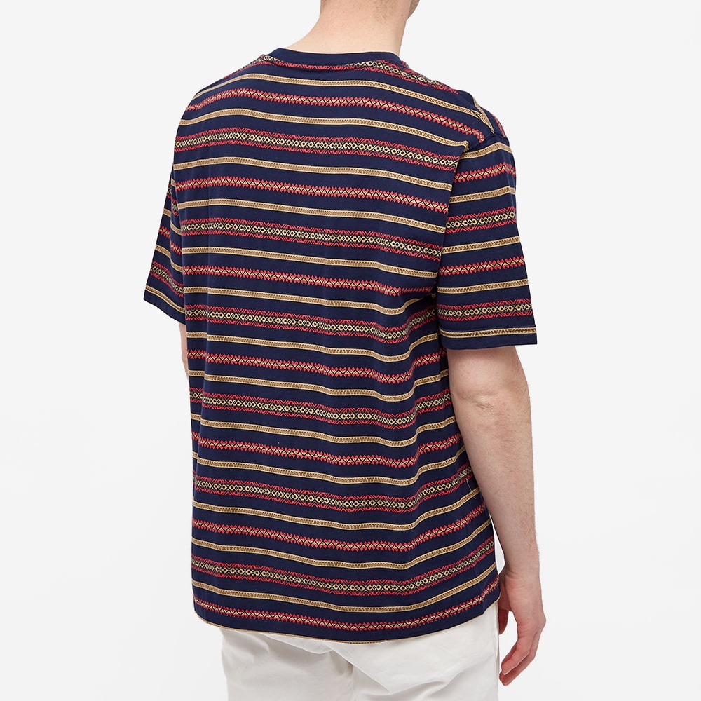 Beams Plus Jacquard Stripe Pocket Tee - 4