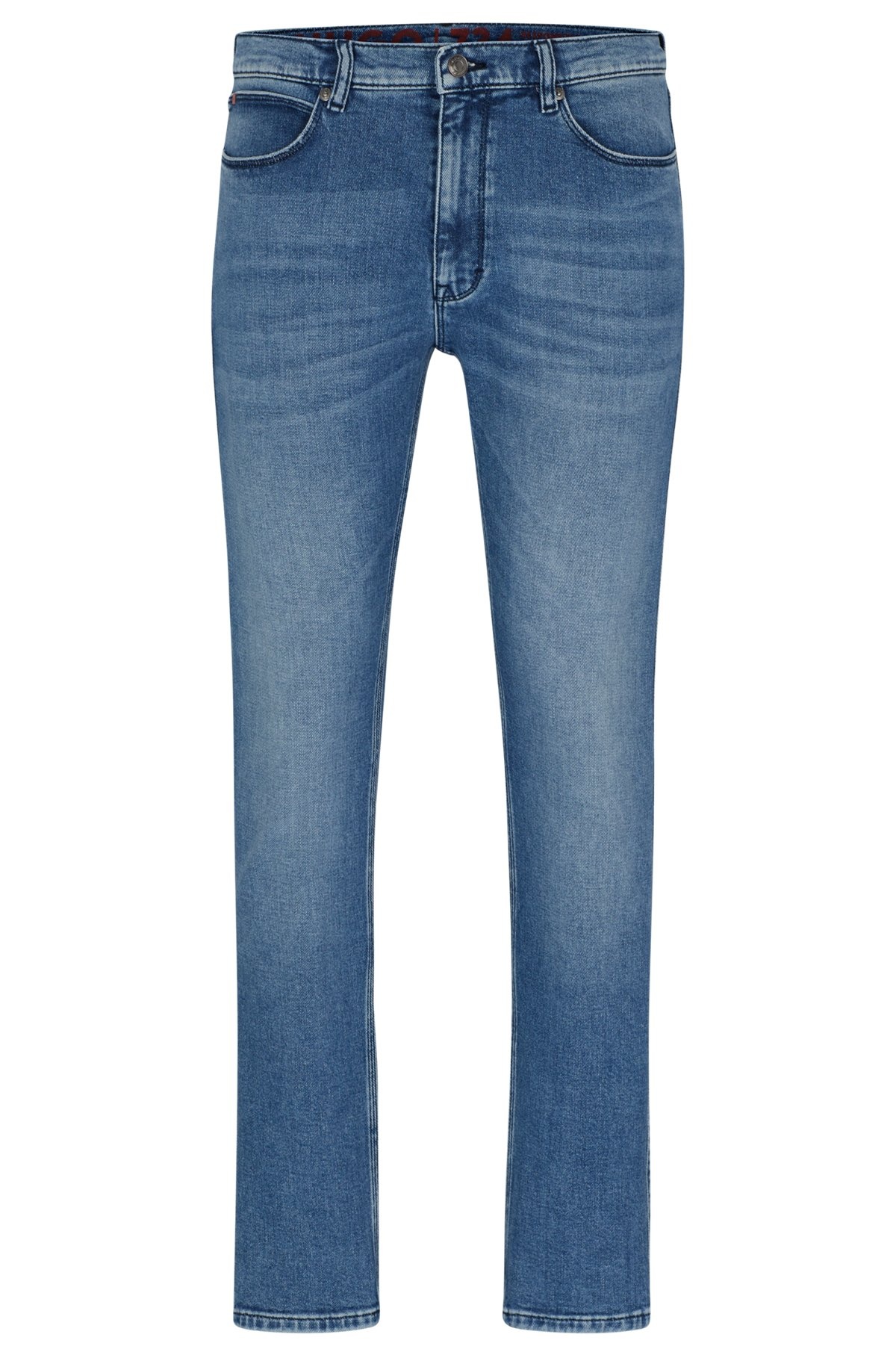 EXTRA-SLIM-FIT JEANS IN BLUE SUPER-SOFT DENIM - 1