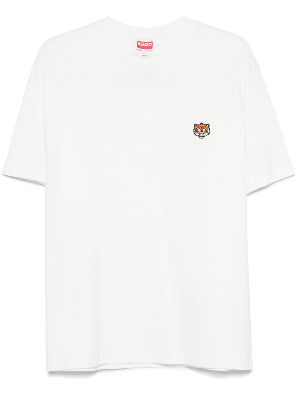 Kenzo Men Happy Tiger Cotton T-Shirt - 1