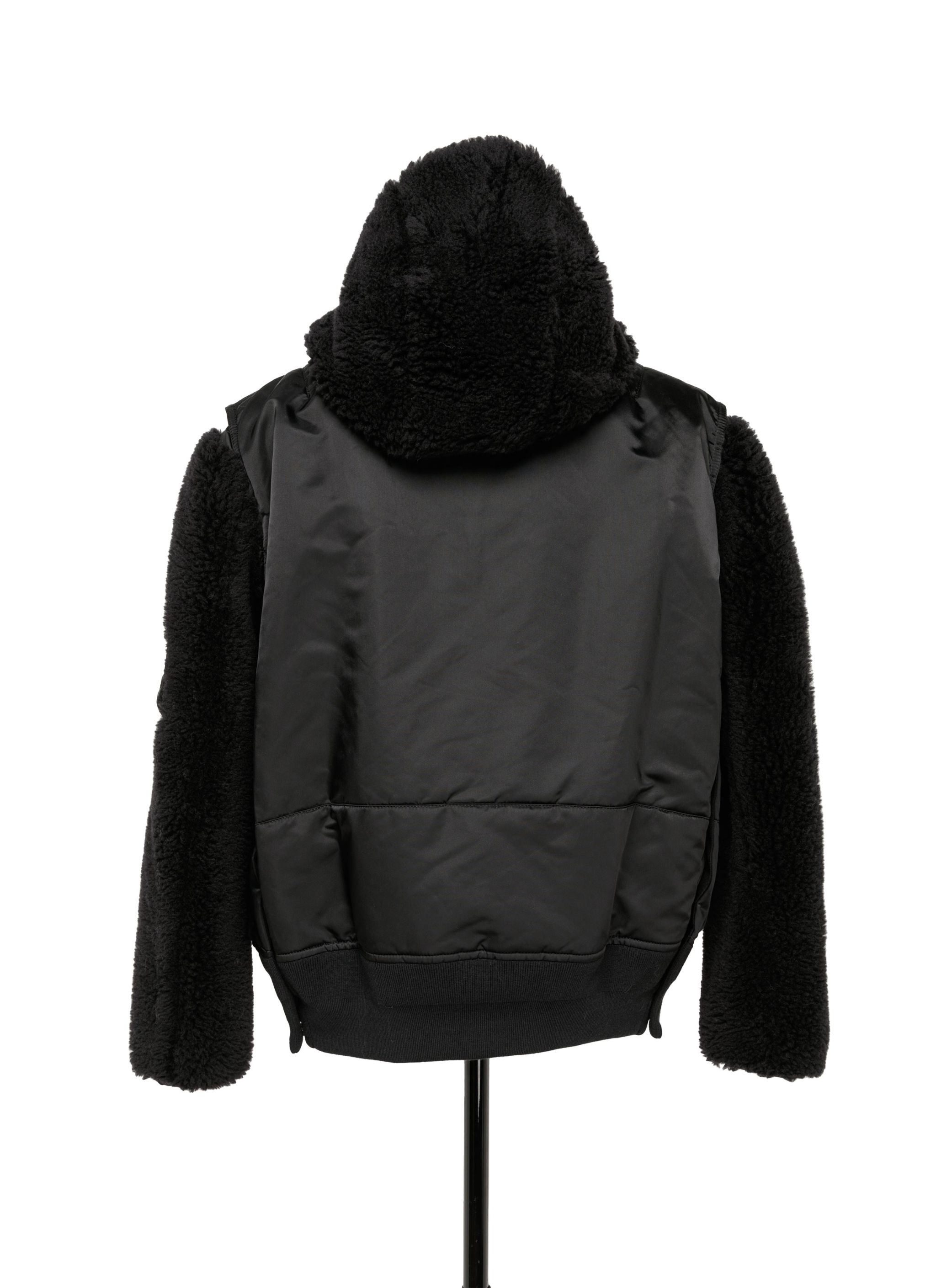☆関税込み☆【SACAI】Faux Fur x Nylon Twill Blouson Sacai | Faux Shearling & Nylon Twill Jacket – Kirna Zabête