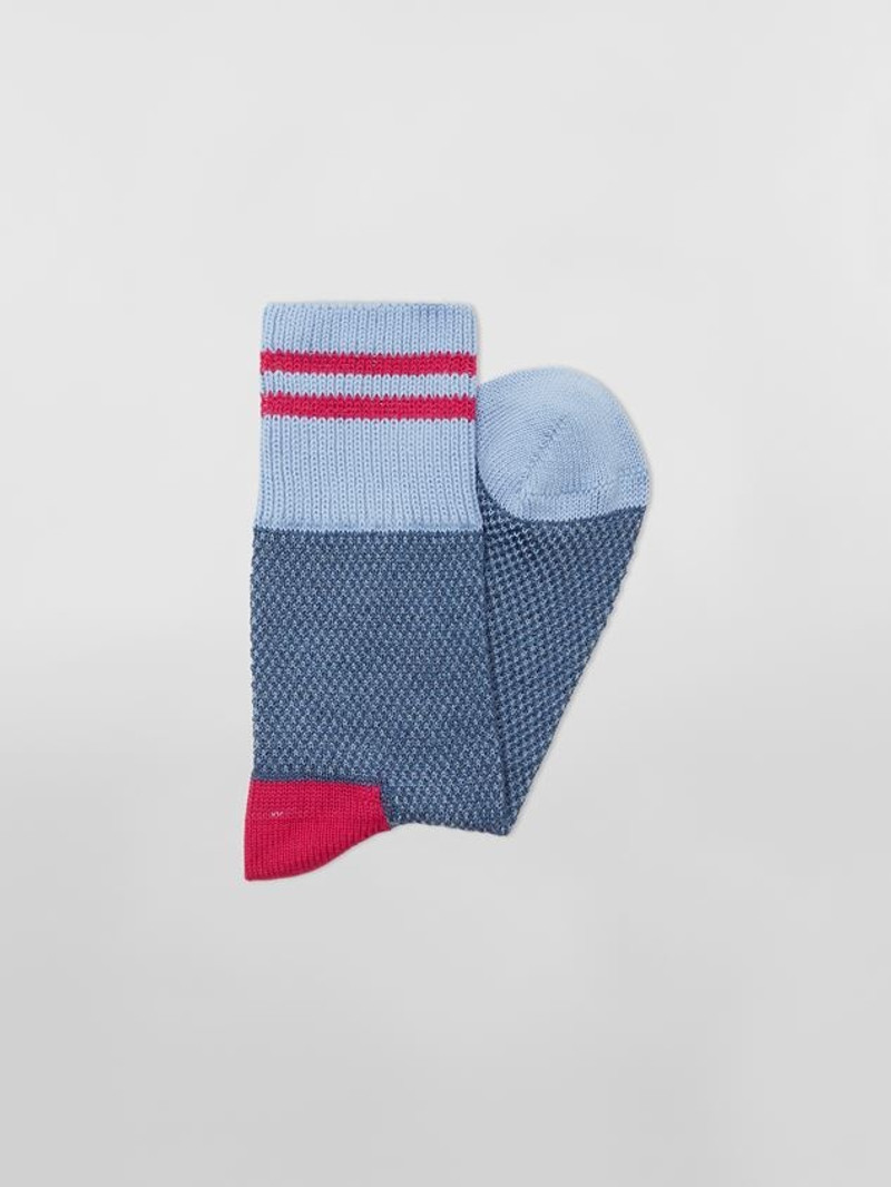 Marni PALE BLUE MOULINÉ COTTON SOCK outlook