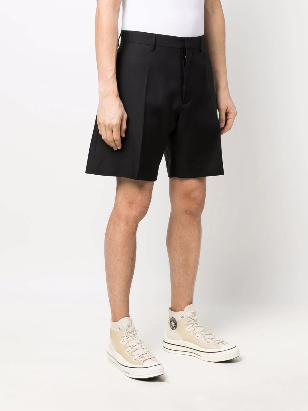 tailored straight-leg shorts - 3