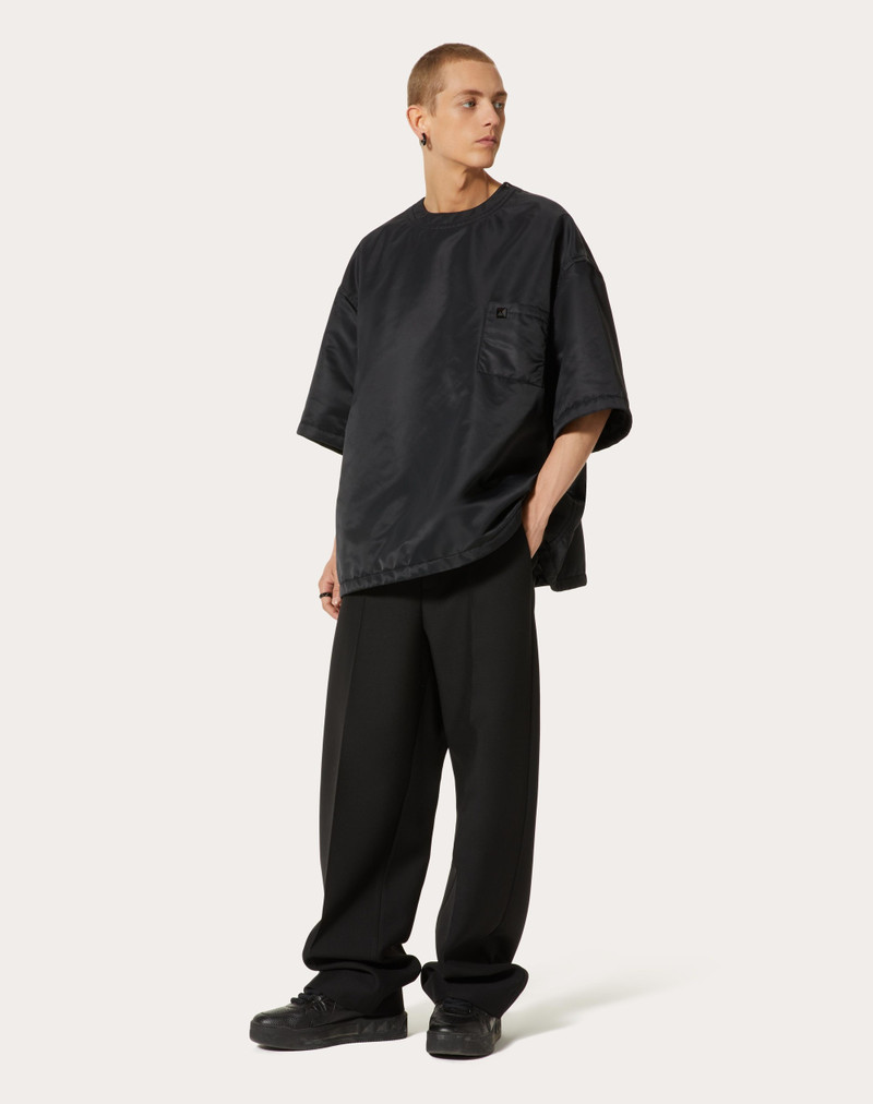 Valentino NYLON T-SHIRT WITH STUD DETAIL outlook