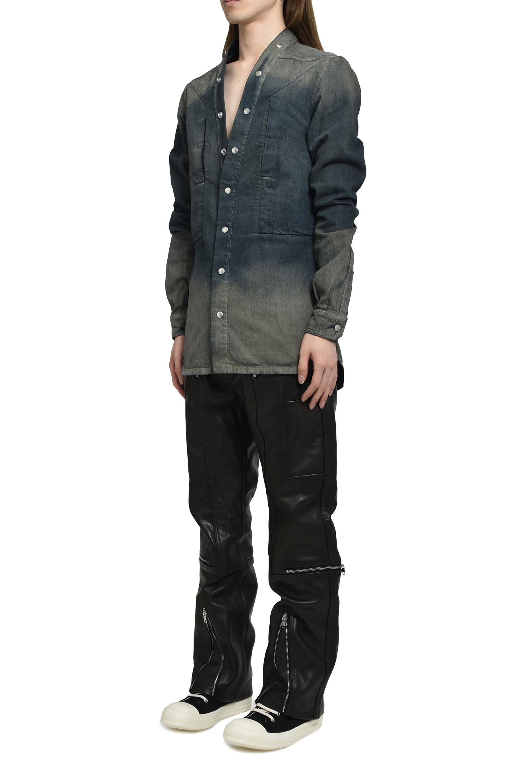 LARRY FOGPOCKET SHIRT / DRKDUST DEGRADE - 4