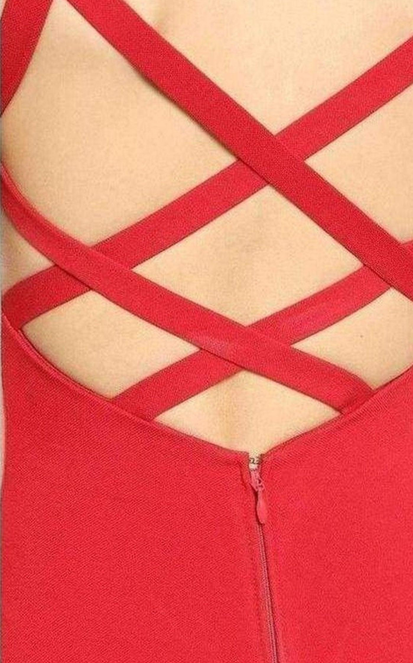 Column Crisscross Back Gown - 4