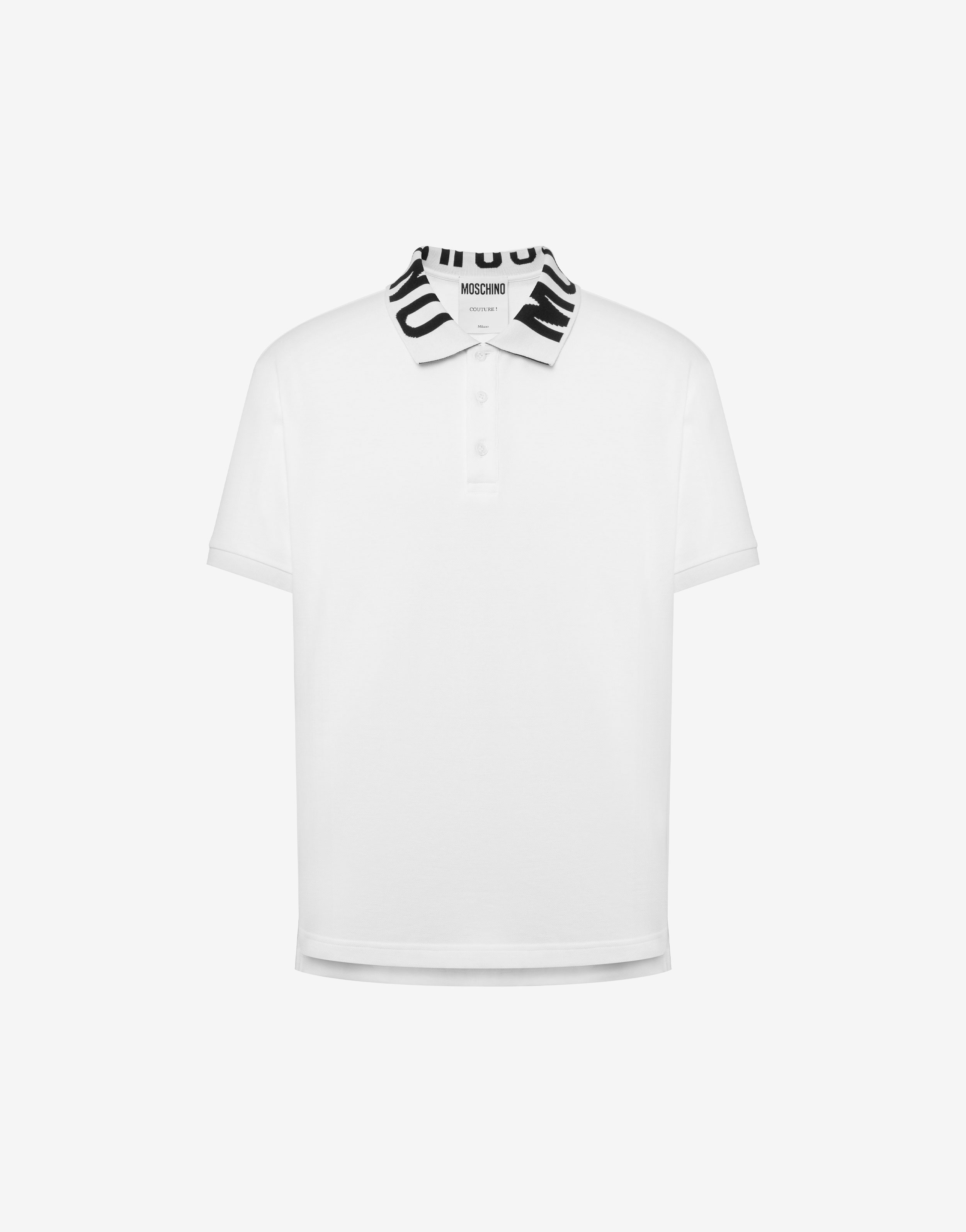 PIQUE POLO SHIRT WITH LOGO - 1