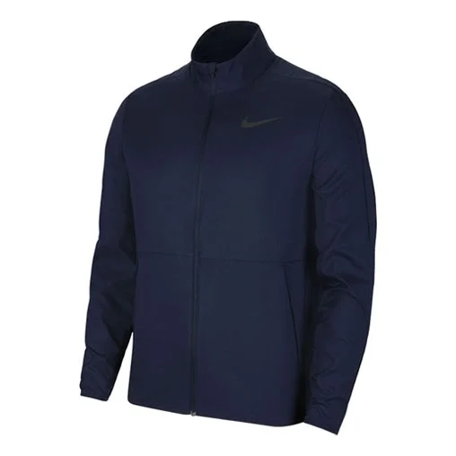 Nike Dri-FIT Woven Training Casual Sports Jacket Obsidian Color Black CU4954-451 - 1