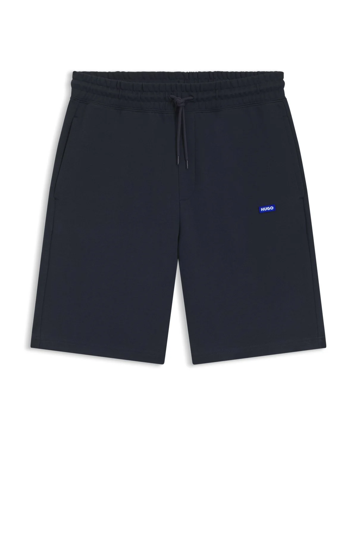 COTTON-TERRY SHORTS WITH LOGO PATCH - 1