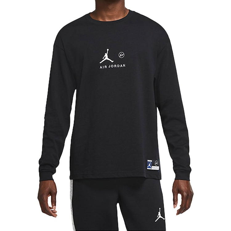 Air Jordan x Fragment Long-Sleeve T-Shirt 'Black/Reflective Silver' DA2981-010 - 3