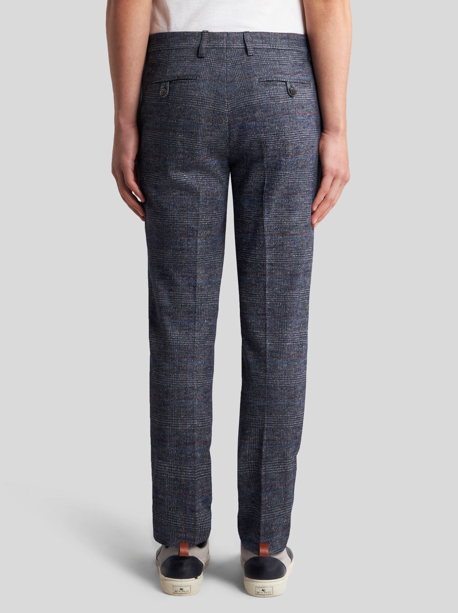 SILK AND ALPACA WOOL TROUSERS - 5