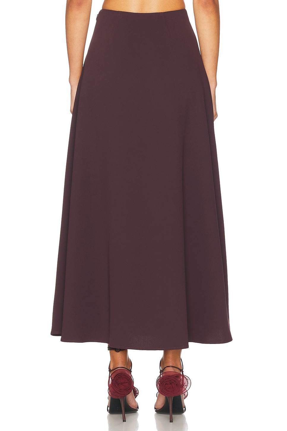 The Heavy Crepe Midi Skirt - 4