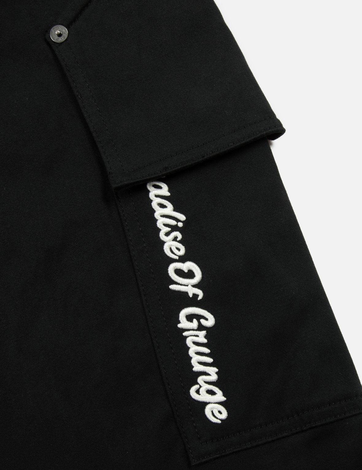 SLOGAN EMBROIDERY 3D FIT CARGO PANTS - 7