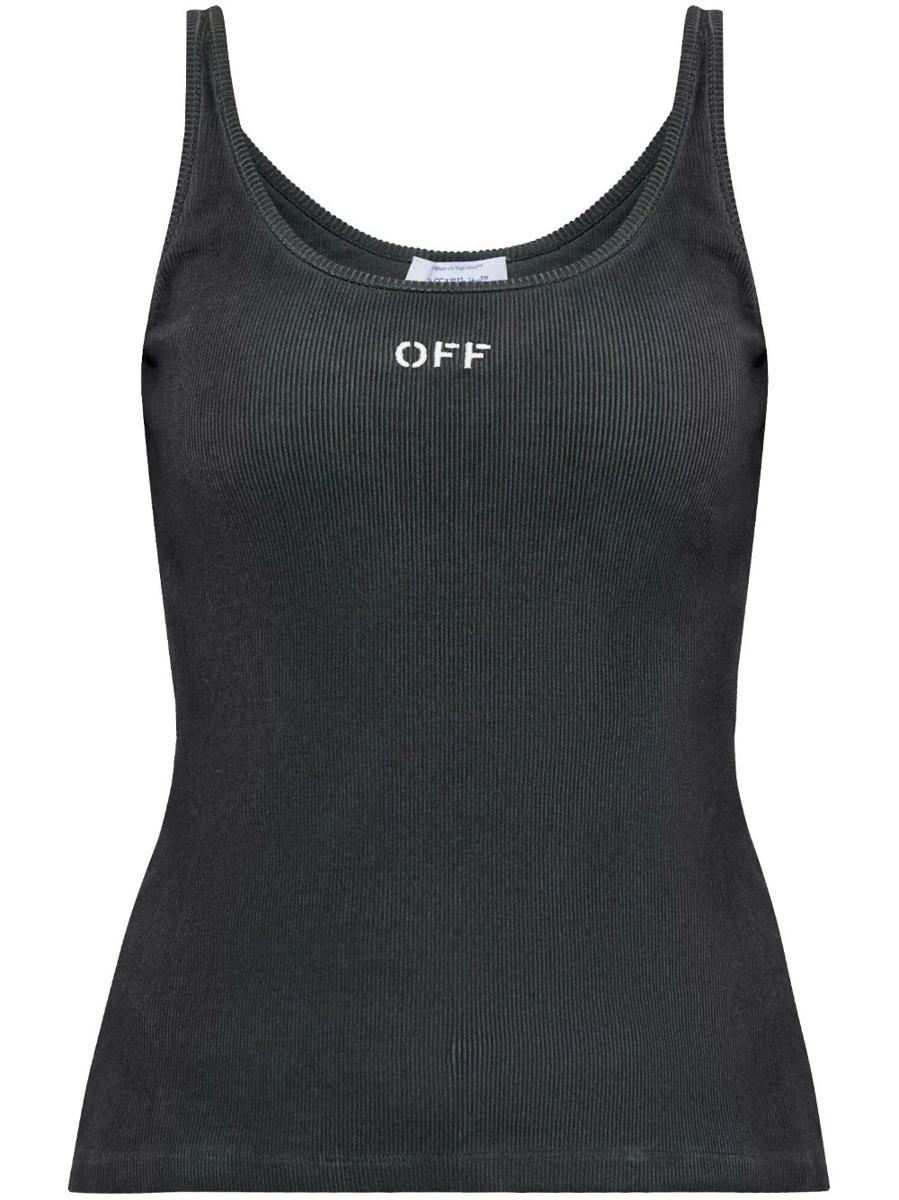 Off-White Off Stamp Rib Tank Top - 1