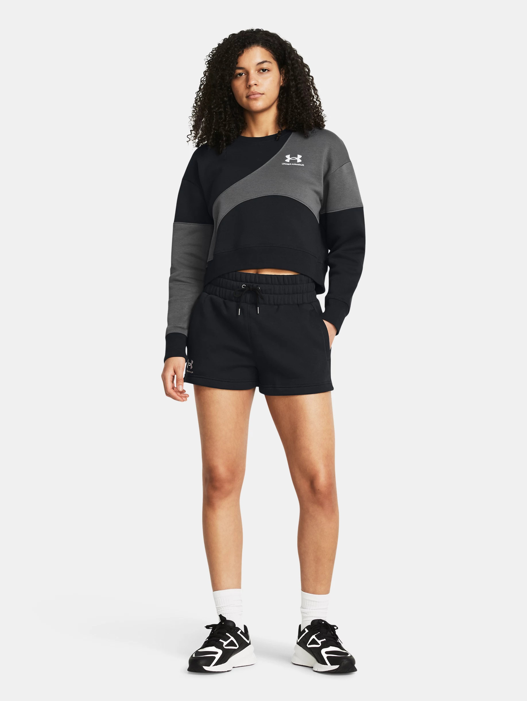 Women's UA Icon Fleece Boxer Shorts - 5