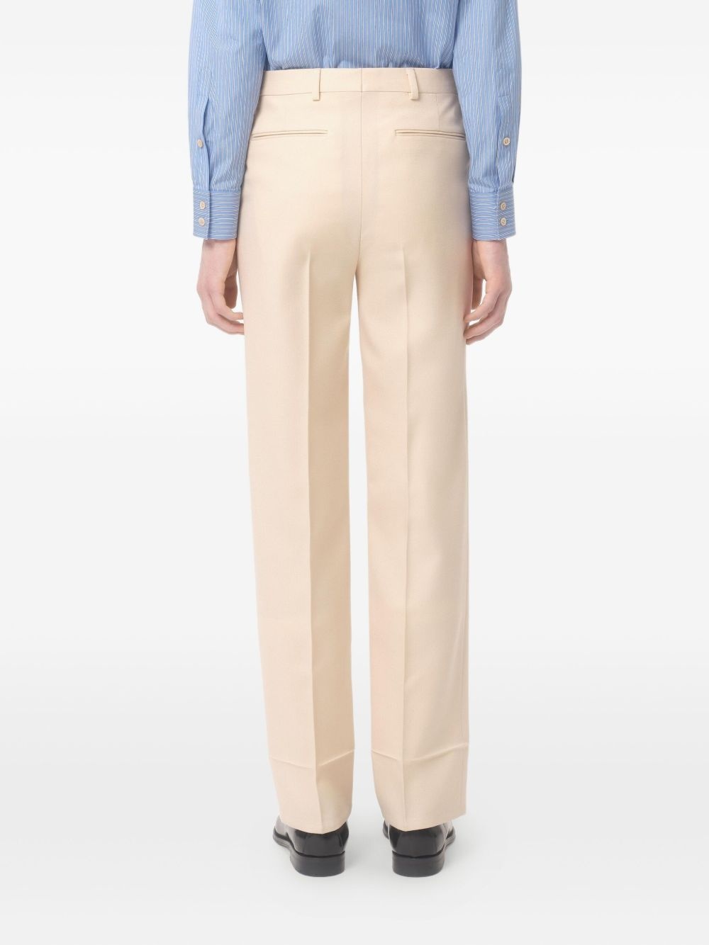 virgin wool chino trousers - 4