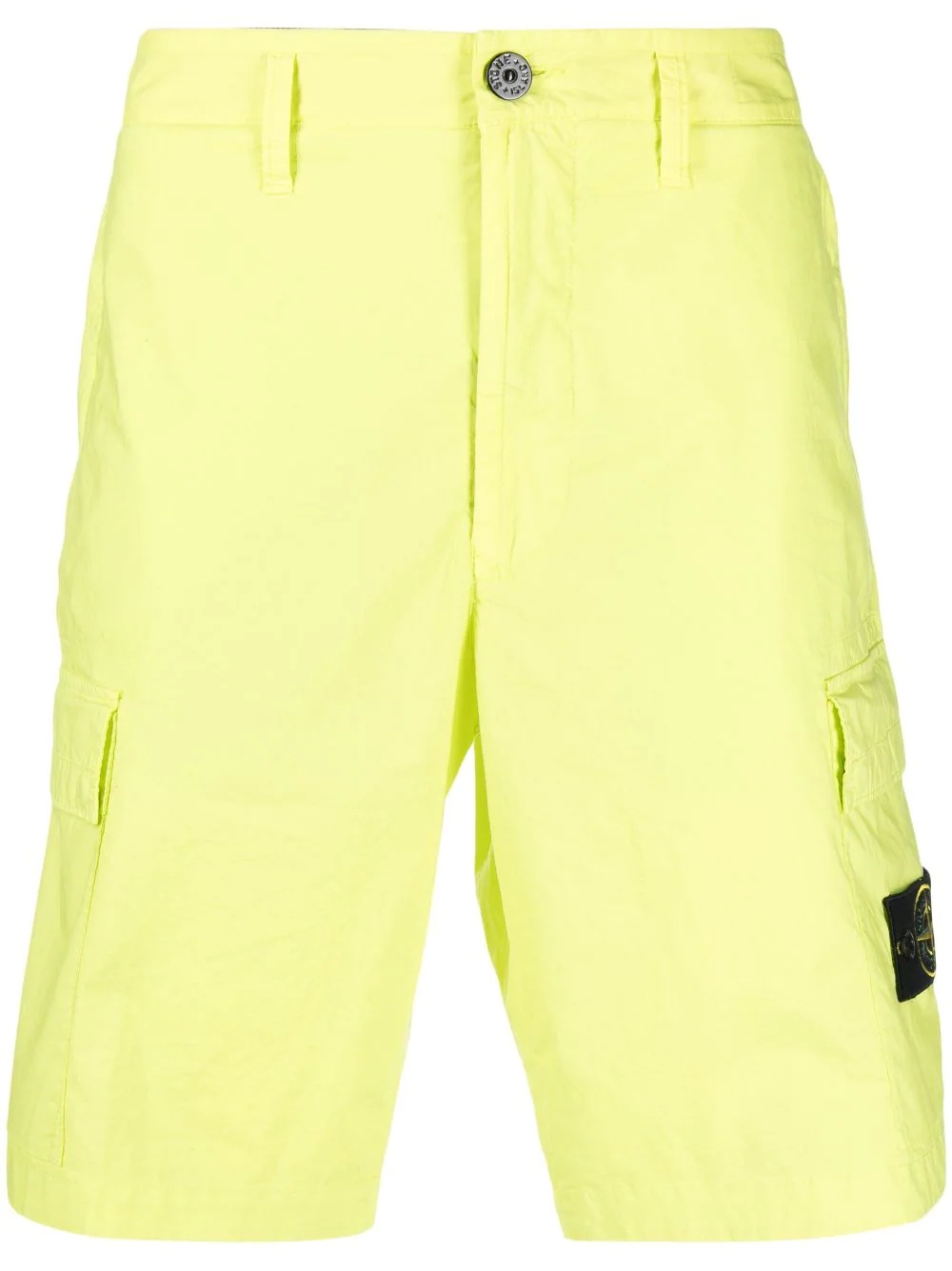 Compass logo-patch cargo shorts - 1