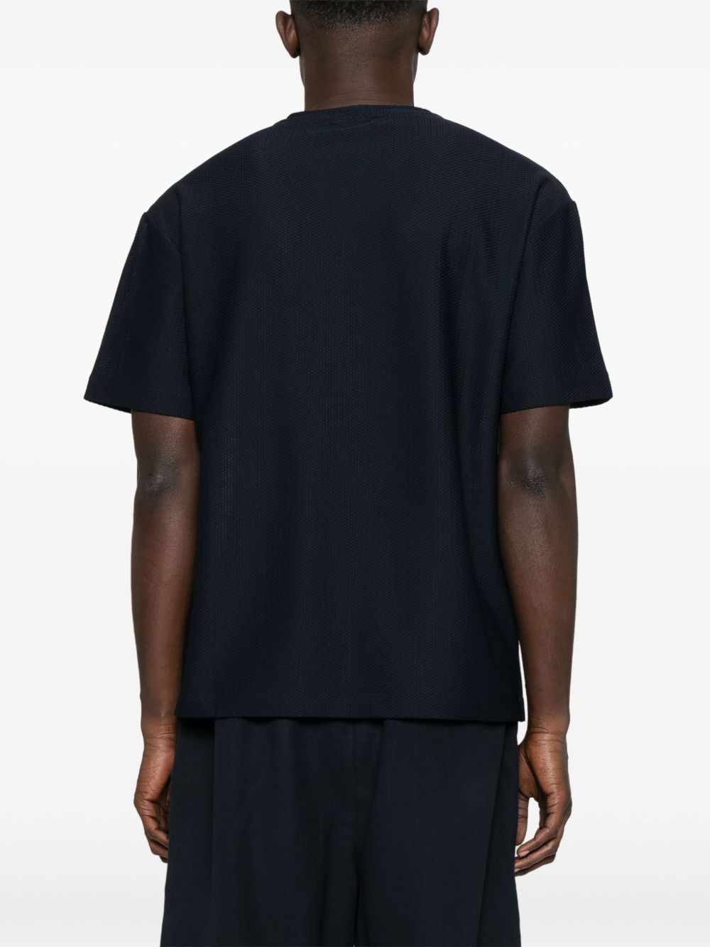textured T-shirt - 3