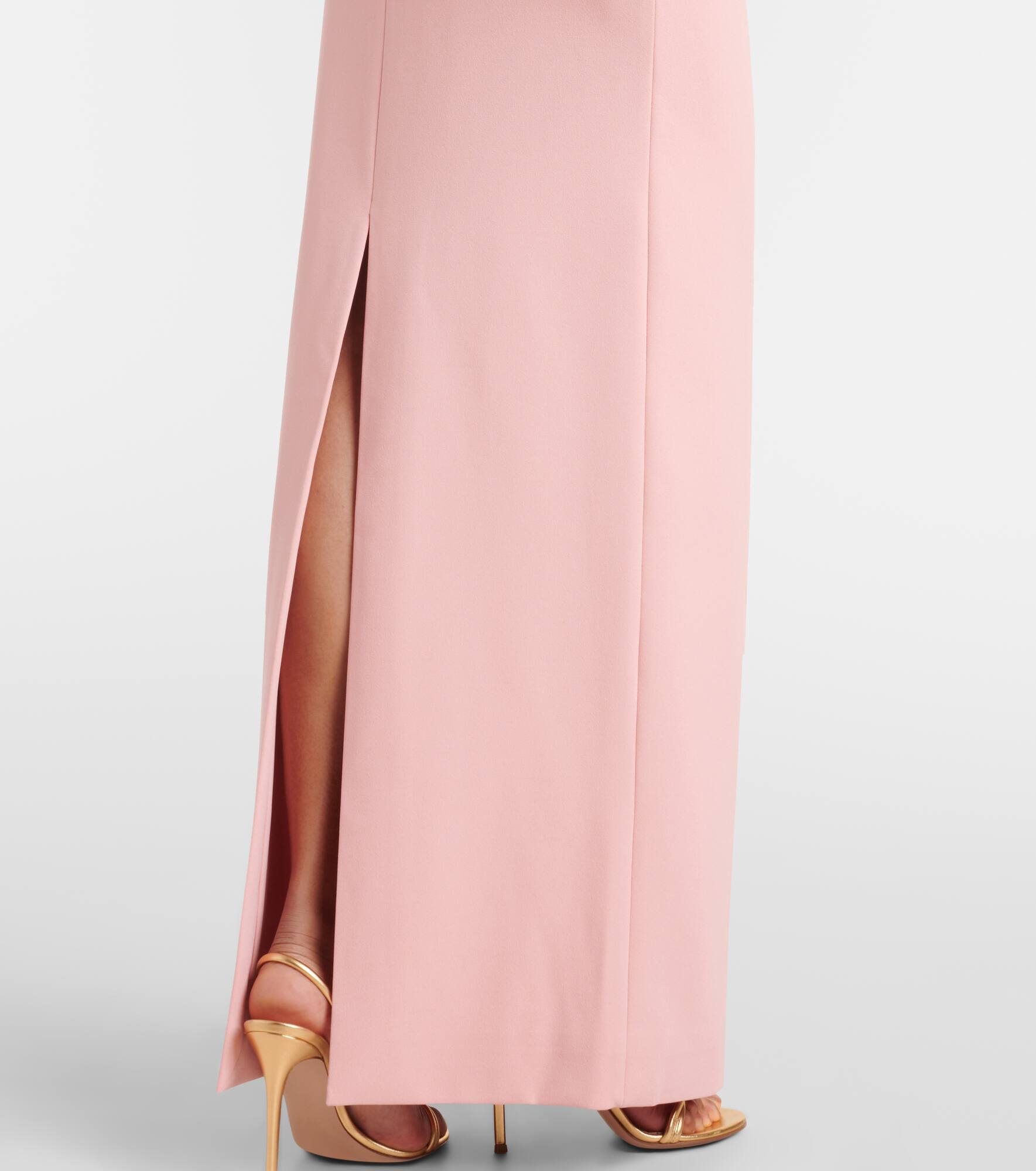 Afra crêpe and satin bustier gown - 5