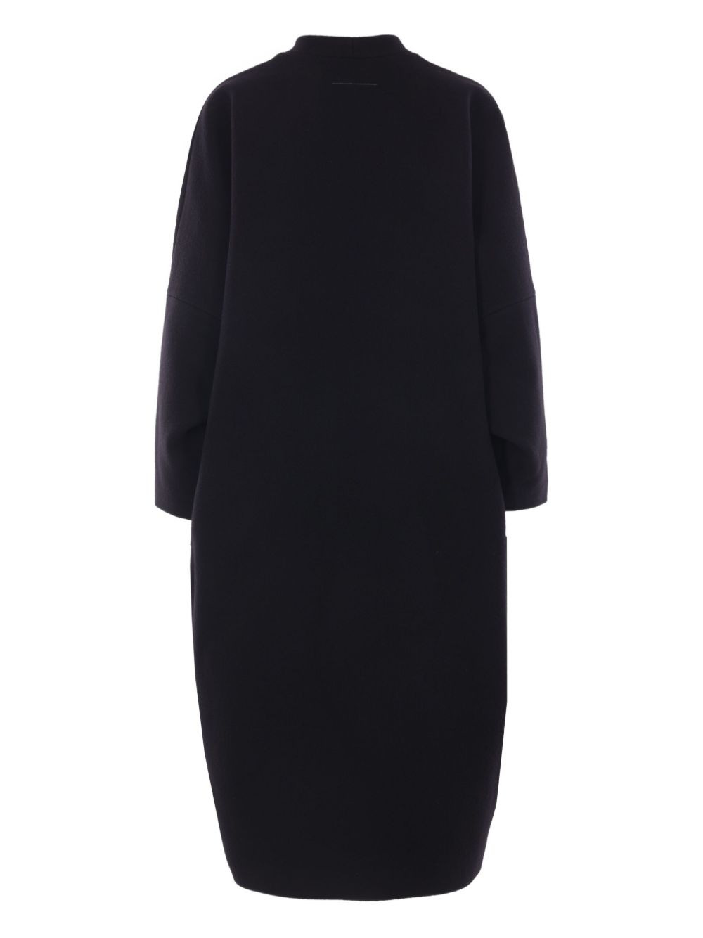 long-sleeve virgin-wool-blend coat - 2