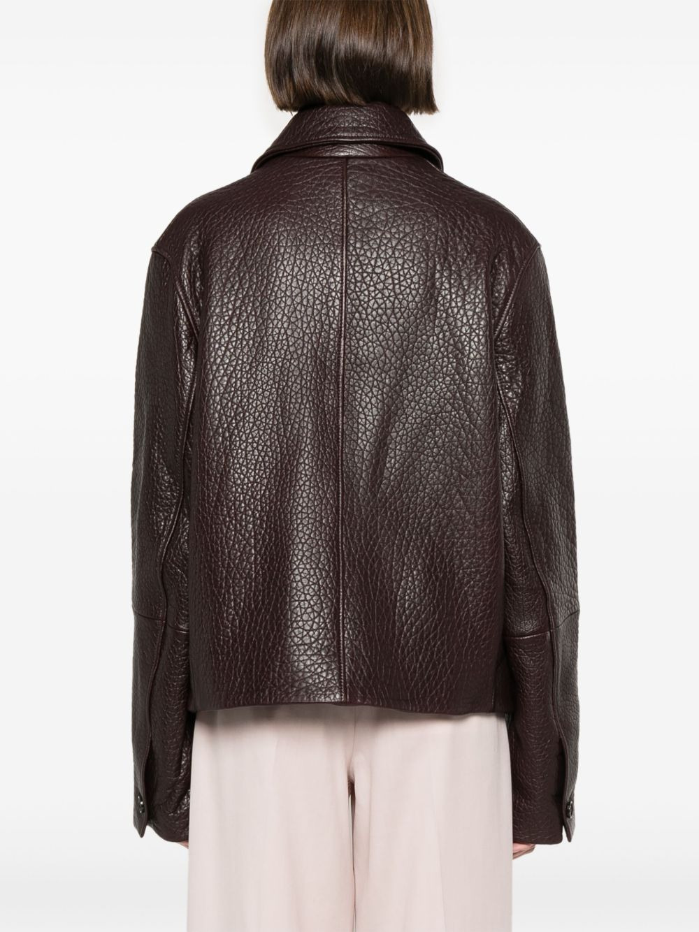 Ami Paris Women Leather Jacket - 4