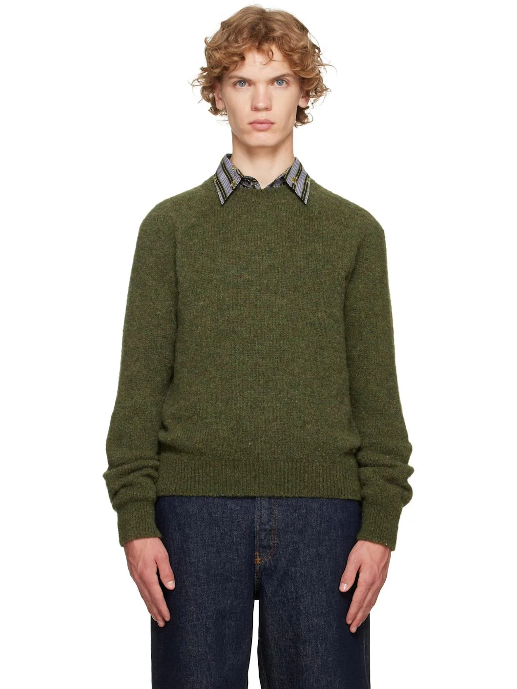 Green Alpaca Sweater - 1