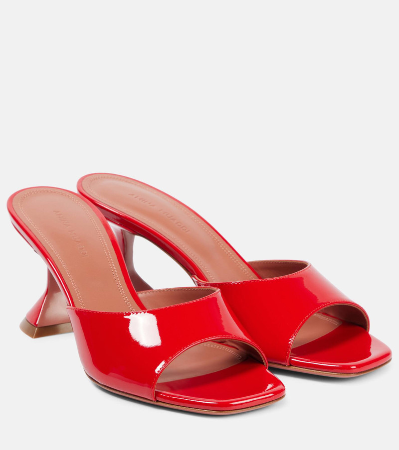 Lupita 70 patent leather mules 1