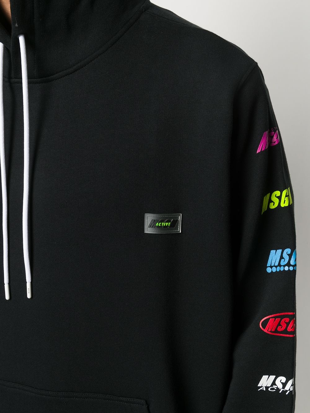 branded sleeve sports hoodie - 5