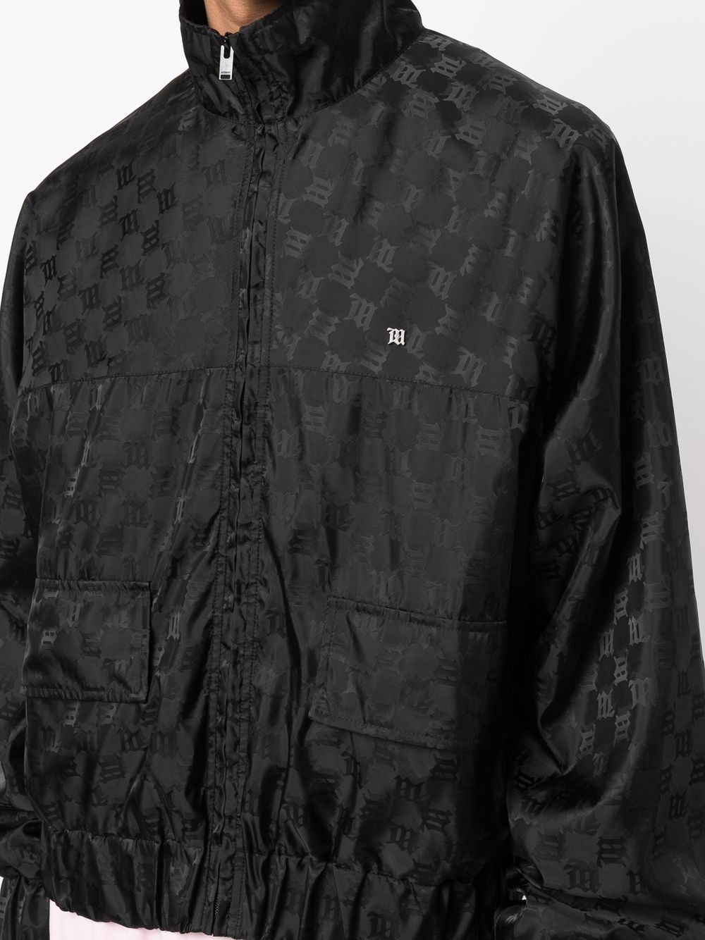 embroidered-logo jacket - 5